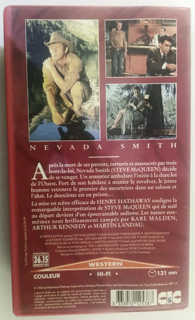 Nevada Smith Steve McQueen em VHS – photo 4
